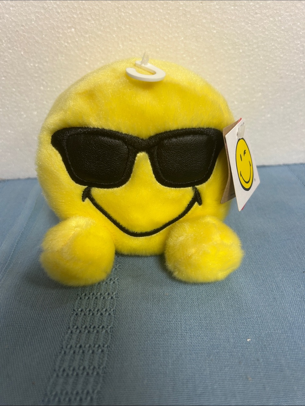 Aurora Smiley Face with Sunglasses Plush